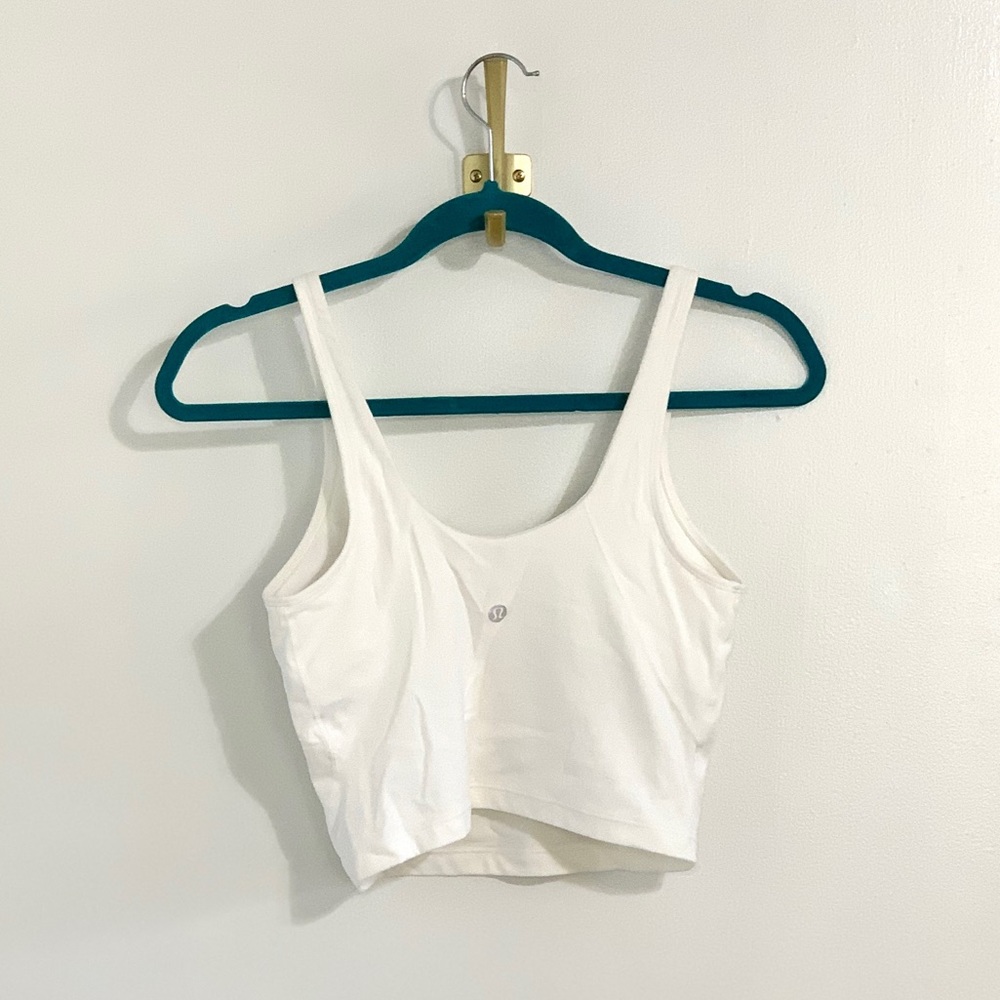 lululemon athletica White V-Neck Cropped Tank - Picture 5 of 7